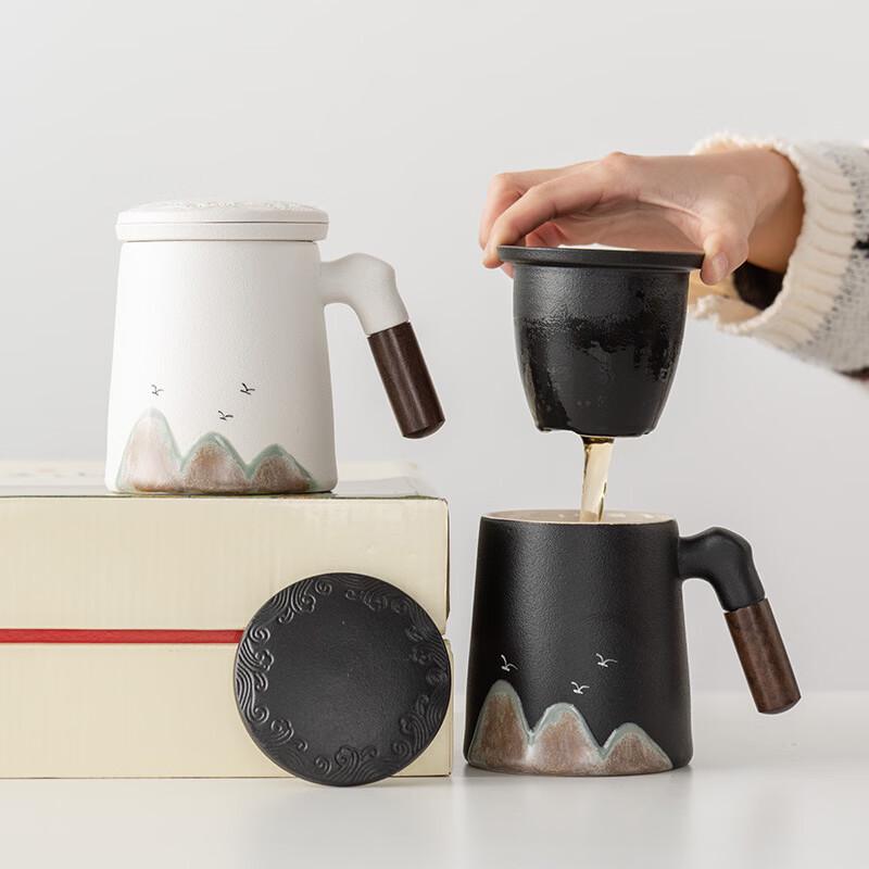 Yipan Ceramic Filter Mug with Lid