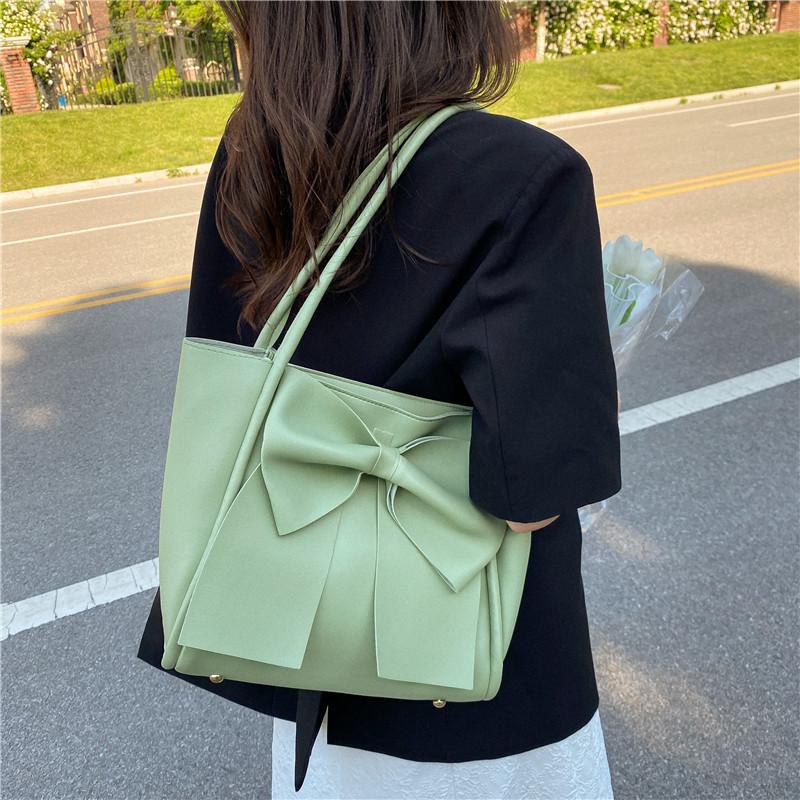 Big Bow Bag Women's Bag 2025 Summer New Large-capacity Tote Bag Korean Version Foreign Style Shoulder Handbag Women