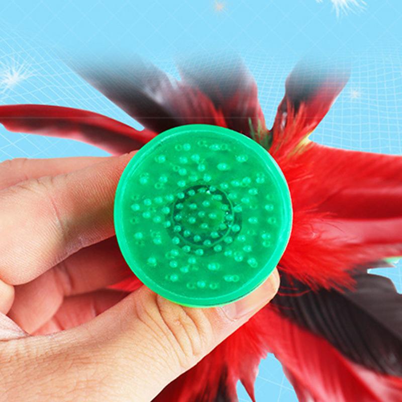 Kick Shuttlecock Chinese Jianzi Colorful Feather Kick Shuttlecock Indoor Outdoor Game Interactive Foot Sports Toy Game