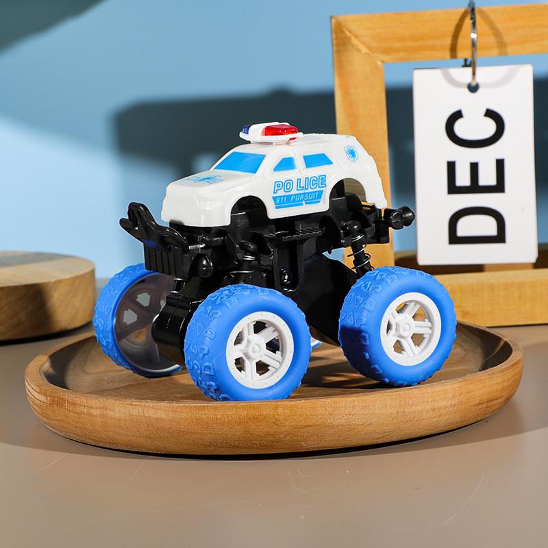 

Inertia Simulation Four Wheel Drive Off Road Police Car Children Model Toy