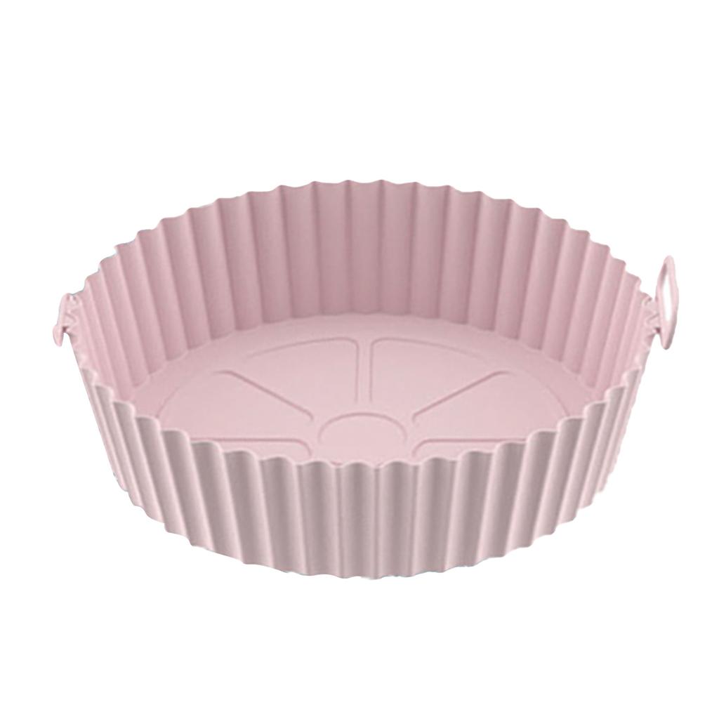 3pcs Round Fryer Silicone Liners Reusable Non Stick Fryer Silicone Pot Liner Reusable Baking Tray