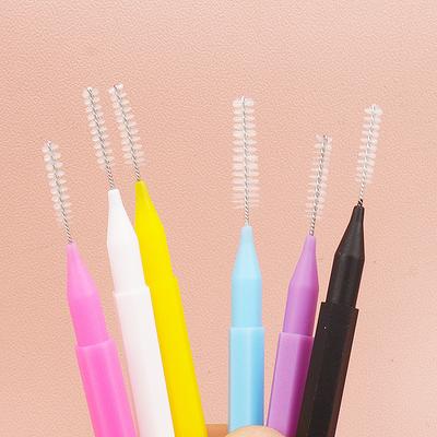 5/10/50PCS Mini Eyebrow Brush Brow Perm Brush Disposable Brow Lifting Brushes Bendable Micro Eyelash Brush Applicators Tools