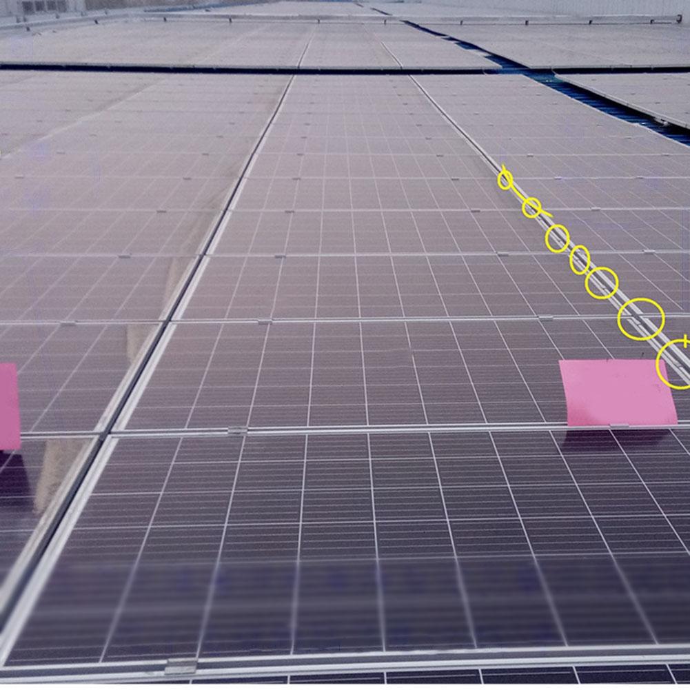 Pachet de 10 Cleme de Drenaj Apă Cadru Panou Solar Deflector Aluminiu Complet Automat