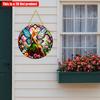 2D flat 20*20cm1pc Enchanting Elf Fairy with Colorful butterfly wings Design Wall Decor, Spring Fairy Theme Art plaque, Perfect for Home&Office,