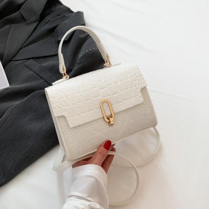 Retro einfache kleine quadratische Tasche Persönlichkeit und schöne Schultertasche Sommer neue Mode Trend Umhängetasche Handtasche