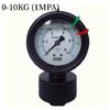 Xin Tester PP Diaphragm Pressure Gauge Plastic Double Sided PCB 2 Anti-corrosion Water Pressure Gauge 10kg 1 4 7kg PVC Acid