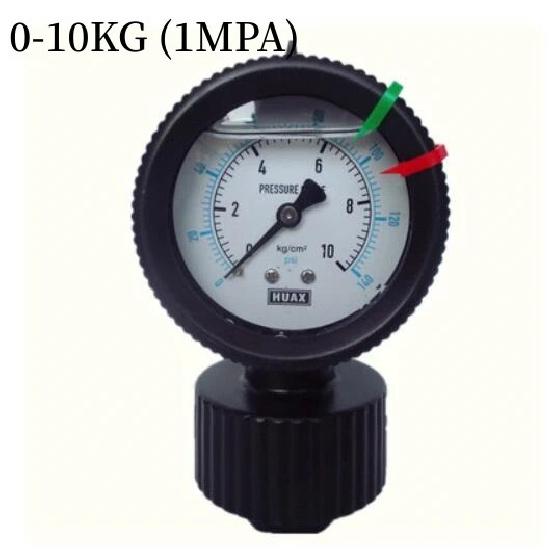 Xin Tester PP Diaphragm Pressure Gauge Plastic Double Sided PCB 2 Anti-corrosion Water Pressure Gauge 10kg 1 4 7kg PVC Acid