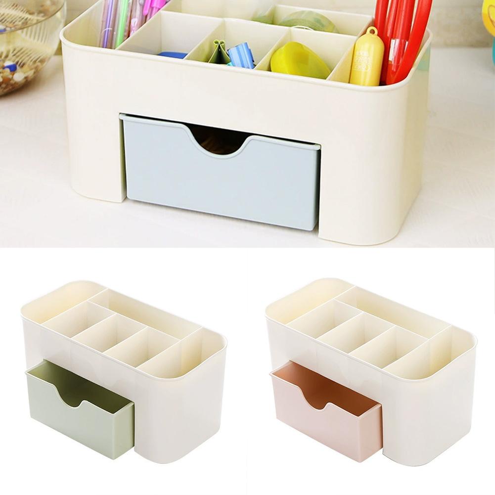 Desktop Double Layer Makeup Organizers Storage Box Cosmetic Drawers Jewelry Display Box Case Container Boxes Organizer New