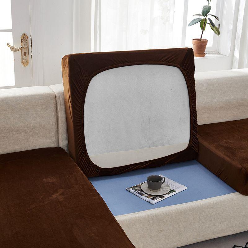 Chic Velvet Seat Cushion Cover For Stylish Protection Of Your Living Room Sofa