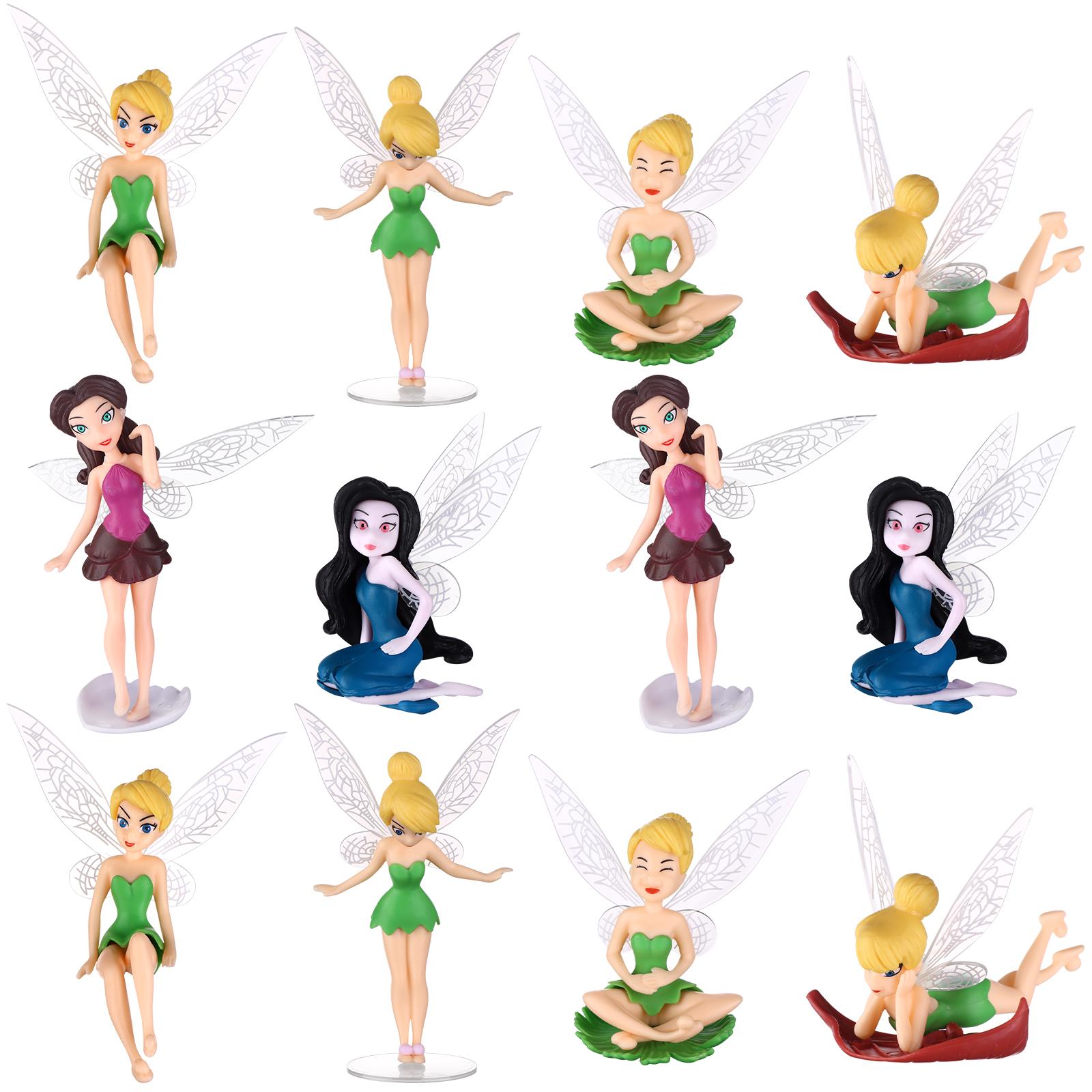 

12 Pcs Set Miniature Fairies Figurines Accessories, Planter Pot Hanger Decorations Fairies Flower Pot Plastic Fairy Garden Figur 1