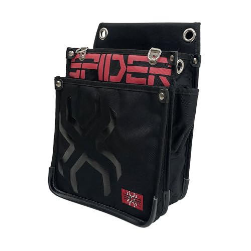 SK11 SPIDER Large Tobi Waist Pouch, Slim, Large, with Stretch Interior Pocket, Collapsible Design, 250mm W x 320mm H x 110mm D (SPD-JY04-A)