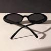 1Pc Sexy Small Oval Sunglasses Retro Leopard Print Frame Fashionable Travel Vacation Accessories