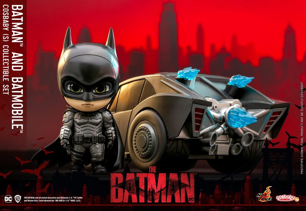 Cosbaby THE BATMAN Batman & Batmobile Size S Non-Scale Figure Black