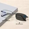 Photochromic Multifocal Reading Glasses Memory Titanium Frame Anti Blue Light Eyeglasses for Woman Man Multifocales Progresivos