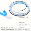 2 Pack 47 Inch Dual Color LED Car Door Warning Lights Flexible Safety Strip for Anti-Collision