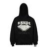 Sweat à capuche Vintage Américain Homme 2026FW Impression Lettres Décontracté Lâche Sweat-shirt Streetwear