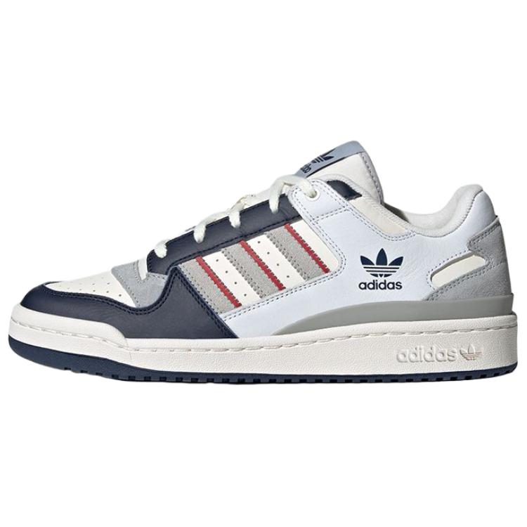 Adidas Originals Forum Cl Comfortable Casual Low-Top Skate Shoes Men Sneakers White Gray Blue JP9967