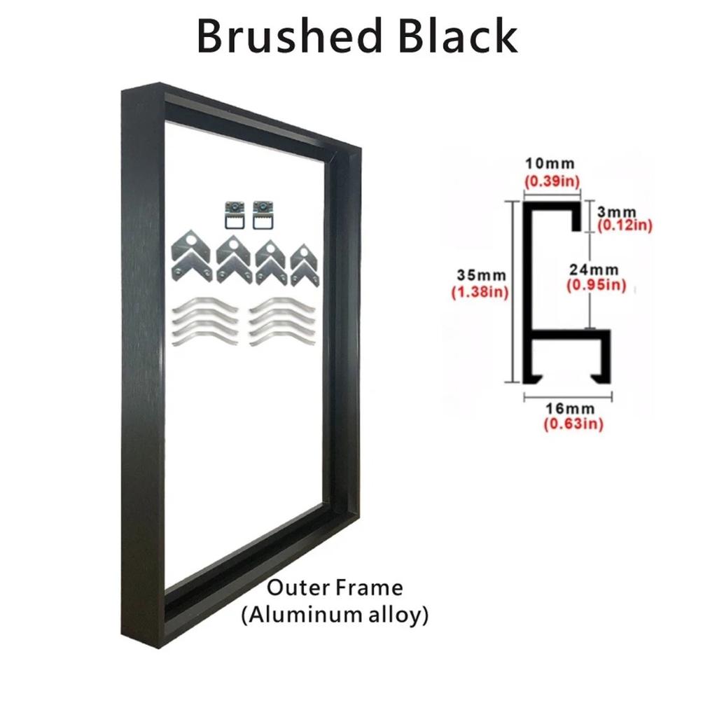 HOMZY 8 Renk 40x50 30x40cm Tuval Resim Metal Alüminyum Dış Çerçeveler Yağlı Boya Sanat Eseri Duvar Sanatı Fotoğraf Poster Ev Dekorasyonu