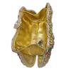 Crystal-Inlaid Rhinestone Evening Clutch with Hollow Carved Design