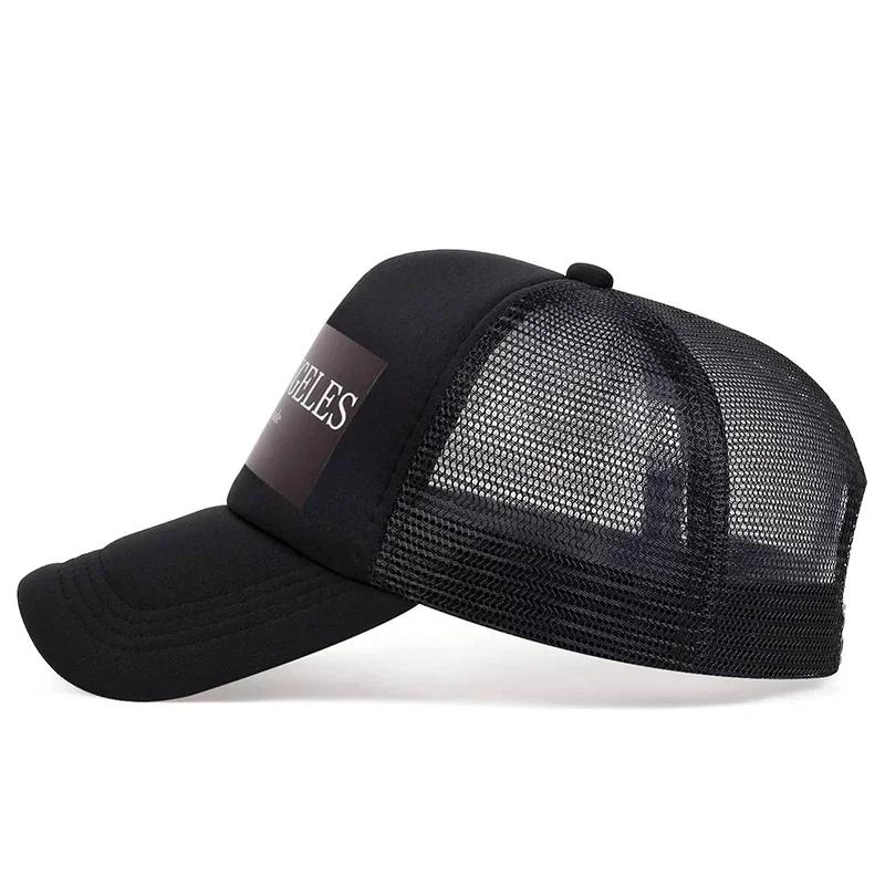 Unisex Los Angeles Print Baseball Net Caps Spring Summer Outdoor Adjustable Casual Hats Dad Hat Sunscreen Hat