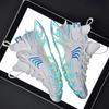 Men Sneakers Flying Woven Casual Sports All-match Men's Shoes Plus Size Shoes Shock Absorption TPU Sole Air 46