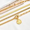 Elegant Toggle Coin Necklace for Women, Stainless Steel Curb Link Chain, Tarnish Free Dainty Layering Jewelry Never Fade