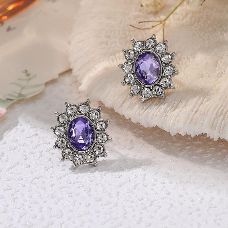 

Женские серьги из легкой роскоши с цветными цирконами, серьги-сокровища, многоцветные.