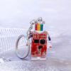 Electronic Robot Shaped Keychain Rainbow Color Key Chain Multi-Functional Phone Chain Women Girls Bag Purse Accessories