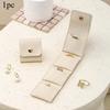 Microfiber Jewelry Roll Pouch Portable Travel Organizer for Rings Earrings Necklaces Small Accessories and Daily Jewelry Storage