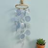 Wind Chime for Outside Ocean Theme Hanging Butterfly Windchime with Round Shells for Patio Garden Decor Gifts for Women Mom Wife