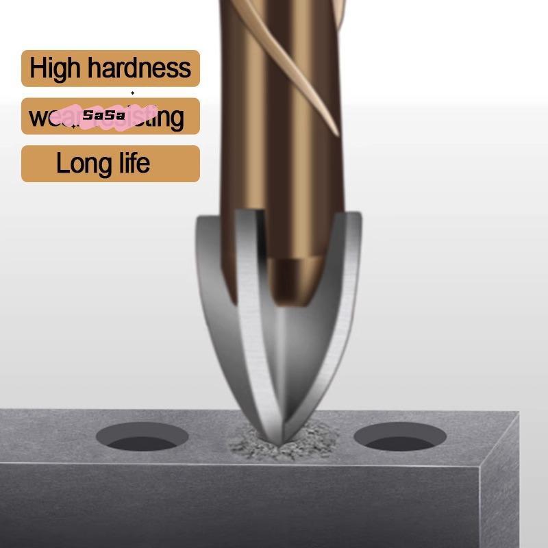 1Pc 3-12mm Hex Masonry Drill Bits Steel Metal Cross Drill Four-flute Bits For Glass Cement Ceramic Concrete Wood Plastic