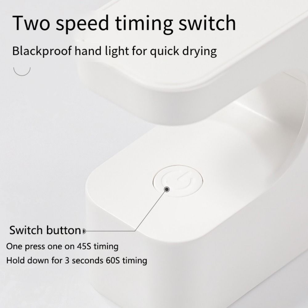 Quick Dry Mini UV Light Efficient Curing UV Nail Dryer Cute Portable Nail Lamp Home