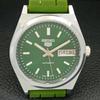 AUTOMATIC VINTAGE REFURBISHED SEIKO 5 JAPAN MENS GREEN DIAL WATCH a440643-9 Sk-a440643-1