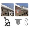 20Pcs Plastic Camping Awning Hook Clip Caravans Campers String Light Rope Clamps Tent Hook Light Hanger Enduring
