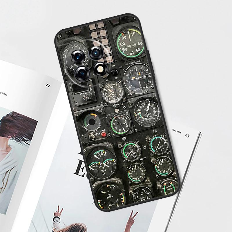 Aviation Airplane Instrument Case For OnePlus Nord 5 CE 4 3 Lite N20 N30 OnePlus 15 13 12 11 8 9 10 Pro 12R 13T 13R Cover