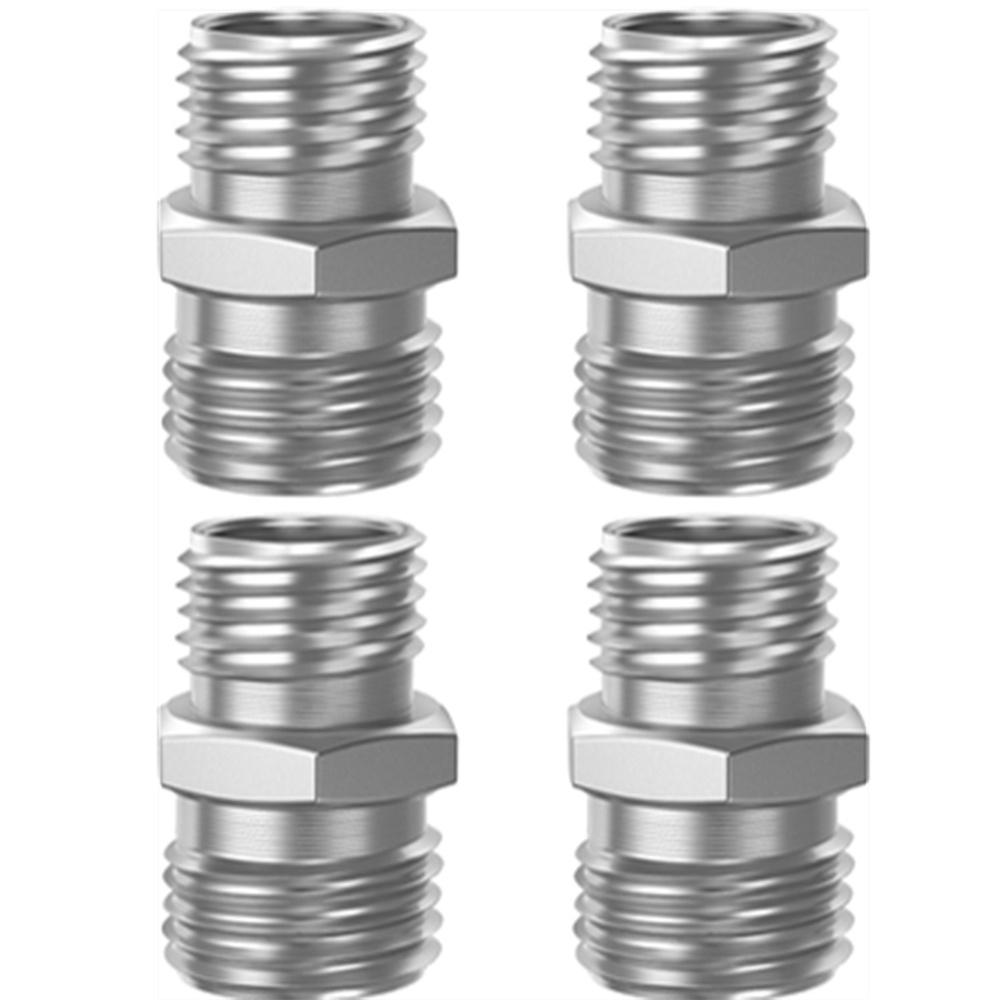 4 Pcs M14 to M16 Carbon Steel Fittings Adapters 115757 Hydraulic Attachment Fittings Converter for Mini Excavators