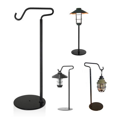 1 Set Camping Lantern Stand Height Adjustable Foldable Portable Heavy Duty Metal Outdoor