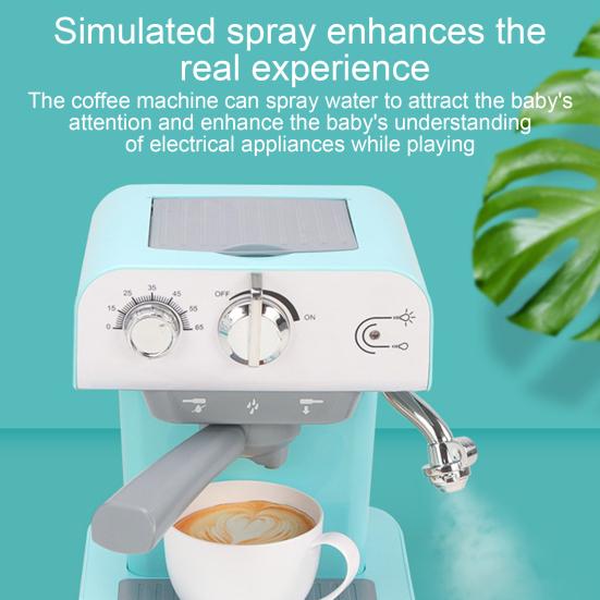 Kids Housework Helper Toy Set Pretend Play Kitchen Appliances with Coffee Maker Vacuum Cleaner & Washing Machine