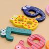 10Pcs Cute Wooden Fridge Magnet Number 0-9 Kids Colorful Educational Toy Set