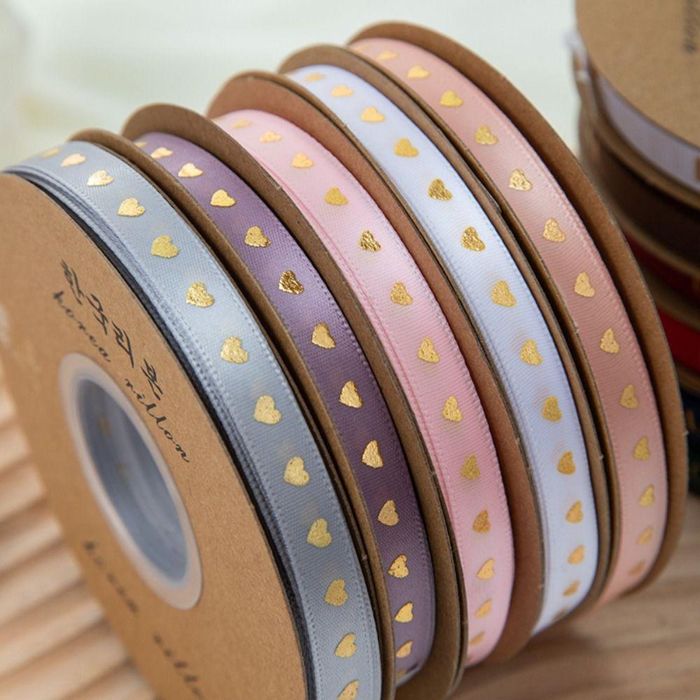 Love Printed Valentine's Day Series Ribbon 1cm*30 meters Gift Packaging Ribbon  Party