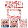 Mother's Day Party Photo Props Photography Paper Picture Frame and Accessories Party Supplies for Family Gathering