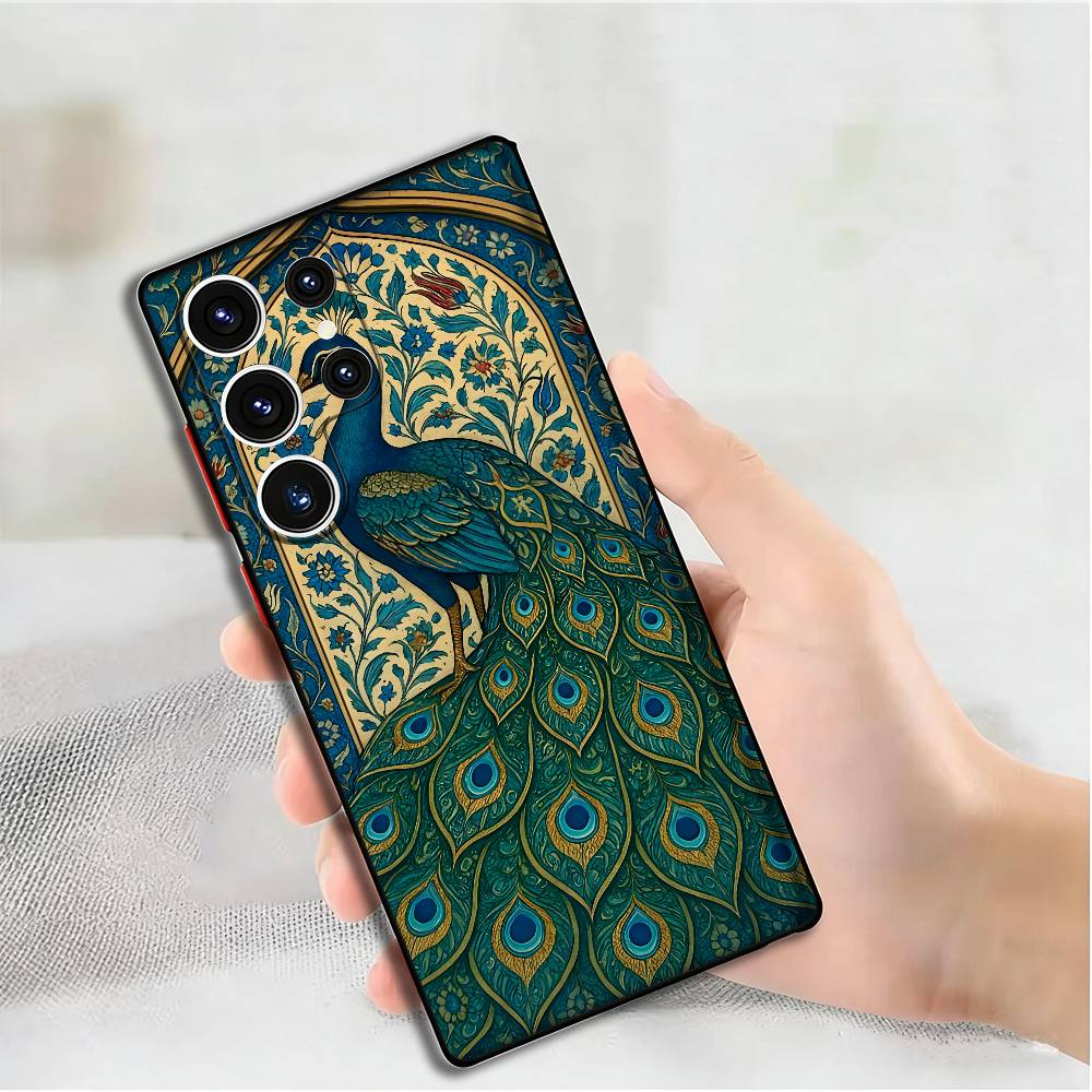 

Силиконовый чехол с узором ковра для Samsung S25,24,23,22,21,20 Plus Ultra 5G Lite Ударопрочный чехол Samsung S22plus5G