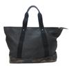 Used COACH Tote Bag Weekend Tote F70832 Signature PVC Coated Canvas Black Green System Camouflage