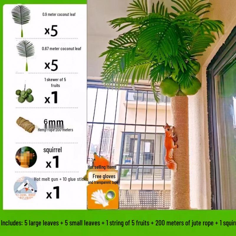 Indoor Coconut Tree Simulation: Enhance Balconies with Lush Greenery and Unique Decor