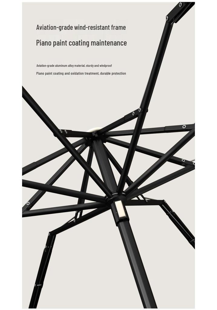 Ultra-Light Black Capsule Umbrella: Sun and Rain Protection
