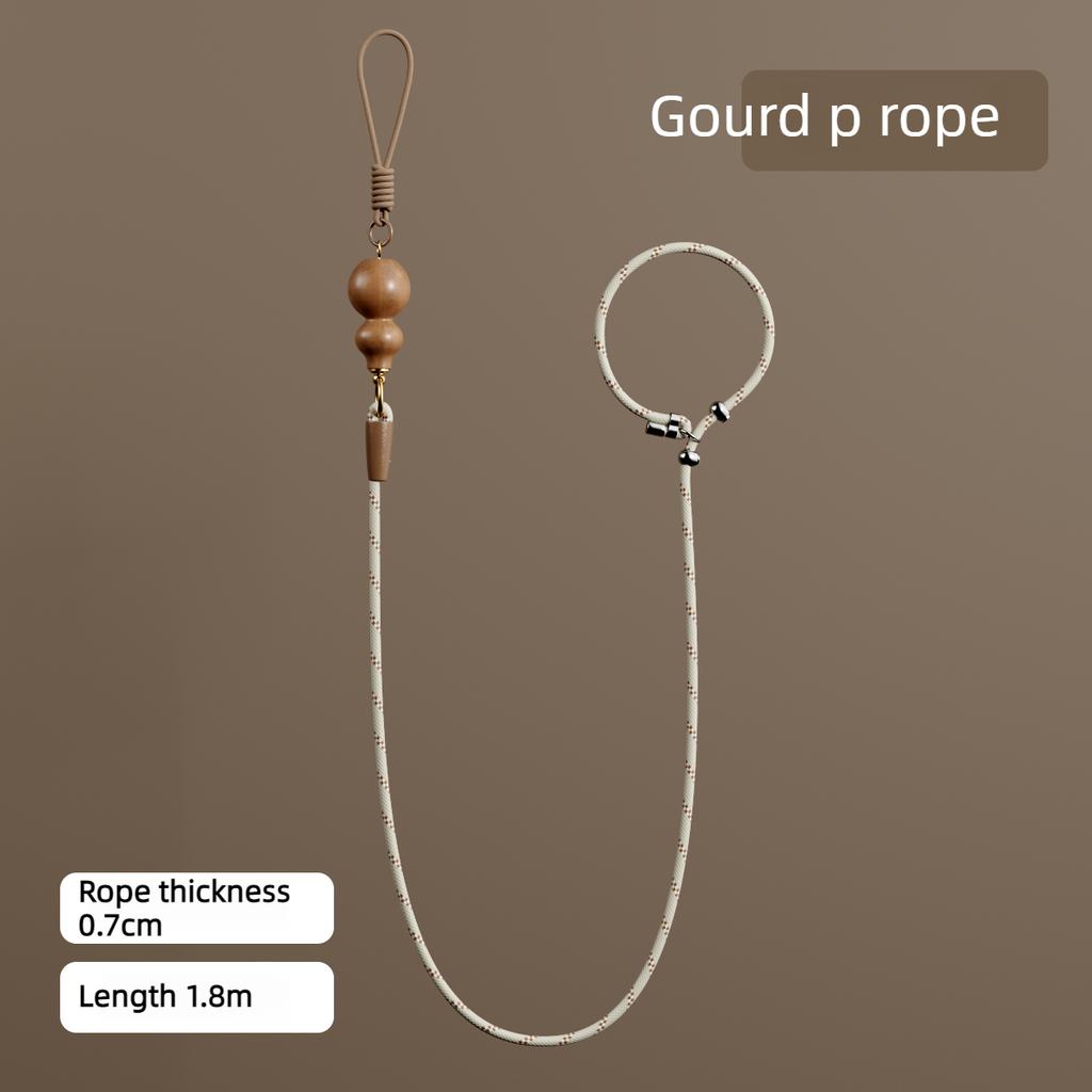 Gourd Handle Dog Leash 1.5m/1.8m Portable Anti-Slip Dog Training P-Cord Rope Explosion-Proof for Small/Medium Dogs Pet Products