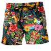 Sommer 3D Bus Print Shorts Modische Lässige Strand Herrenshorts