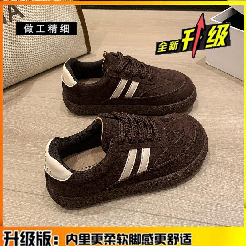 Женская кожаная обувь на платформе новая осенне-зимняя детская ретро повседневная спортивная обувь кеды 35