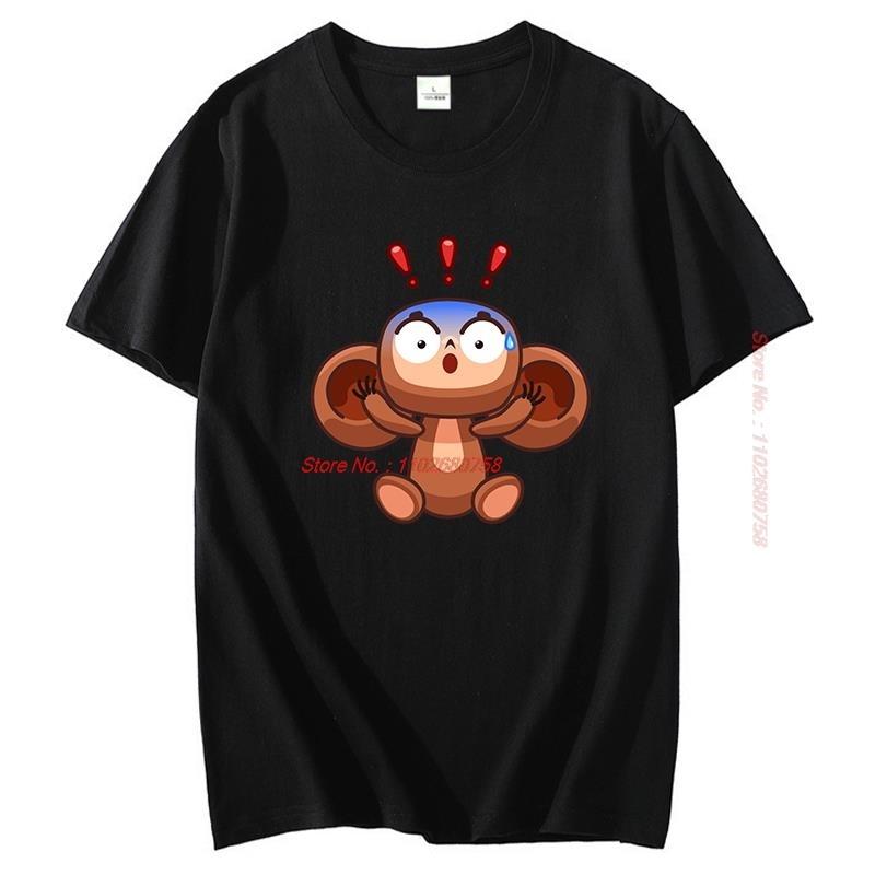 Shock T Shirt For Unisex Cheburashka O Neck Tops Cotton T Shirt Humor High Quality Summer Short Sleeve Tshirts Unisexs Clothing