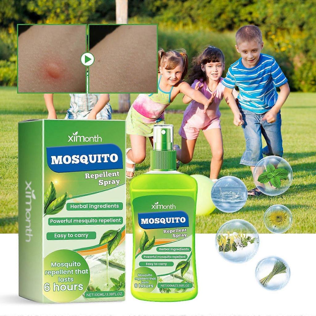 Children's Mosquito Repellent Spray Mild, Soothing Peppermint & Honeysuckle, Portable Anti-Bite